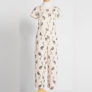 ModCloth Bold Notion Wide Leg Jumpsuit, Medium